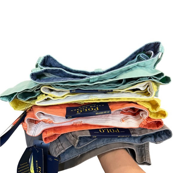 NWT Men’s Yellow Polo Ralph Lauren Relaxed Fit 10” Shorts - Picture 8 of 8